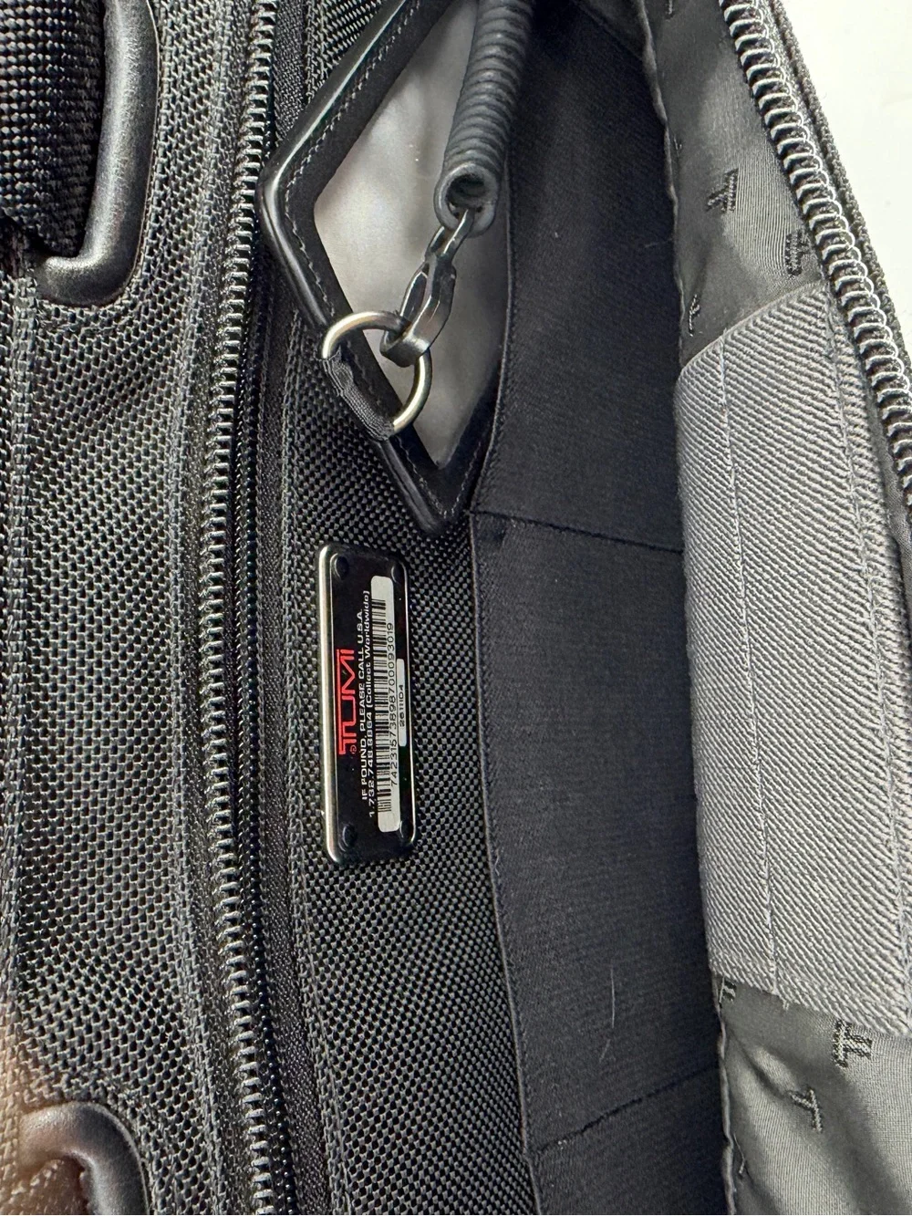 Tumi Alpha Ballistic Nylon Slim Laptop Portfolio Briefcase - Black